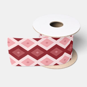 Ruban En Satin Motif de diamants rouges
