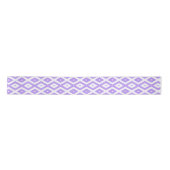Ruban En Satin Motif de diamants violet et blanc (Devant)