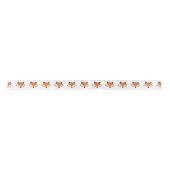 Ruban En Satin Motif de Fox (Devant)