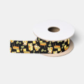 Ruban En Satin Motif de jeux rétro (Bobine)