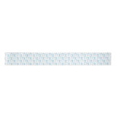 Ruban En Satin Motif de la Bow Bleue Aquarelle (Devant)