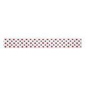 Ruban En Satin Motif de ladybug rétro (Devant)