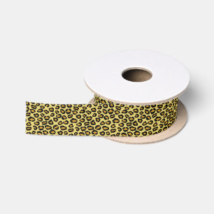 Ruban En Satin Motif de léopard