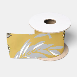 Ruban En Satin Motif de Noël, Neige de Pin 6