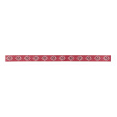 Ruban En Satin Motif de Noël vert et rouge (Devant)