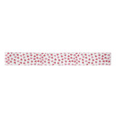 Ruban En Satin Motif de petits coeurs rouge et rose (Devant)