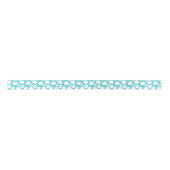 Ruban En Satin Motif de points blancs et bleus (Devant)