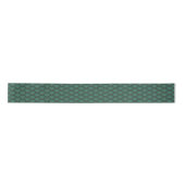 Ruban En Satin Motif de style Art déco en vert turquoise (Devant)