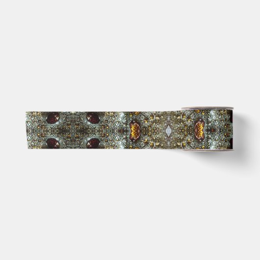 Ruban En Satin motif de texture brun Abstrait, gris foncé (Devant)