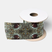 Ruban En Satin motif de texture brun Abstrait, gris foncé (Bobine)