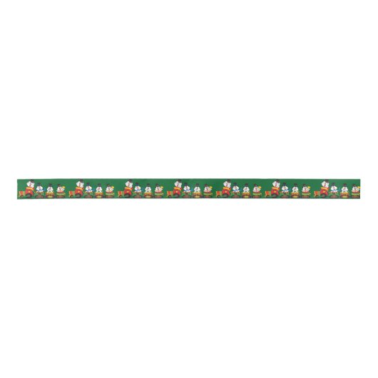 Ruban En Satin Motif de train Snowman Choo Choo (Devant)