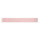 Ruban En Satin Motif de vérification En vichy rose pâle (Devant)