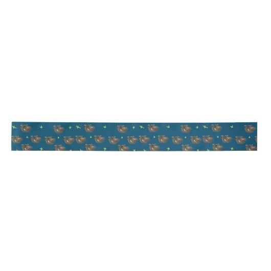 Ruban En Satin motif des parfums en bleu (Devant)