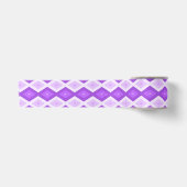 Ruban En Satin Motif diamant violet clair (Devant)