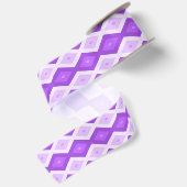 Ruban En Satin Motif diamant violet clair (Dos)