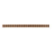 Ruban En Satin Motif d'impression Cosy Brown Plaid Buffalo (Devant)