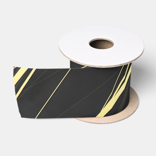 Ruban En Satin Motif d'or 1 (Bobine)