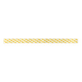 Ruban En Satin Motif en caoutchouc jaune (Devant)