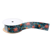 Ruban En Satin Motif en papier floral sans joint Ruban (Bobine)