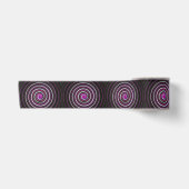Ruban En Satin Motif en spirale violette (Devant)