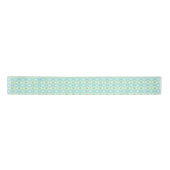 Ruban En Satin Motif en verre à l'ourlet Retro Flower & Daisy (Devant)