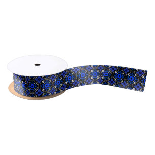 Ruban En Satin Motif ethnique avec des motifs turcs