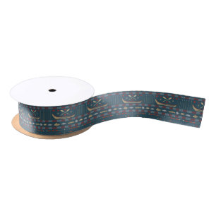 Ruban En Satin Motif ethnique de pêche