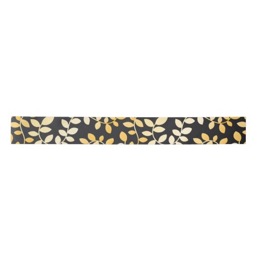 RUBAN EN SATIN MOTIF FEUILLE 5 (Devant)