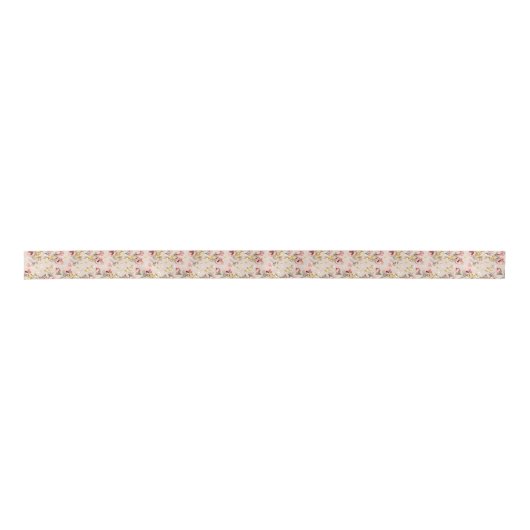 Ruban En Satin Motif floral 3 d'élégance abstraite (Devant)