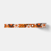Motif floral rétro vintage des années 70 Cadeau bo