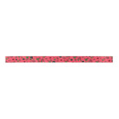 Ruban En Satin Motif framboise (Devant)