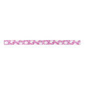 Ruban En Satin Motif géométrique Fuchsia (Devant)