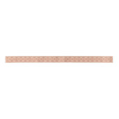 Ruban En Satin Motif géométrique interversible rose et bleu rétro (Devant)