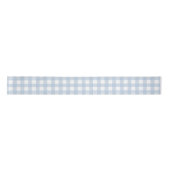 Ruban En Satin Motif Gingham Bleu Bébé (Devant)
