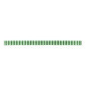 Ruban En Satin Motif Gingham Vert Forêt (Devant)
