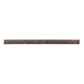Ruban En Satin Motif gothique noir corbeau noir (Devant)