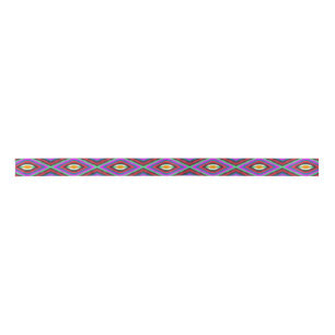 Ruban En Satin motif indigène américain indie motif géométrique i