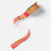 Ruban En Satin motif marbré abstrait (Dos)