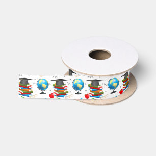Ruban En Satin motif mignon de partie d'école