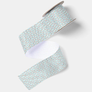 Ruban En Satin Motif mosaïque zigzag Chevron géométrique sans cou