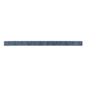 Ruban En Satin Motif motif à vague japonais bleu foncé (Devant)