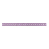Ruban En Satin Motif papillon violet (Devant)