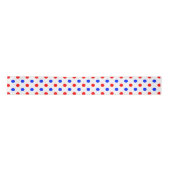 Ruban En Satin Motif Points Blancs Rouges Bleus (Devant)