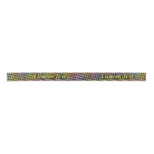 Ruban En Satin Motif Rainbow Houndstooth (Devant)