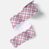 Ruban En Satin Motif rose de plaid chic (Dos)