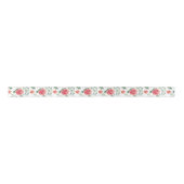 Ruban En Satin Motif rose Roses (Devant)