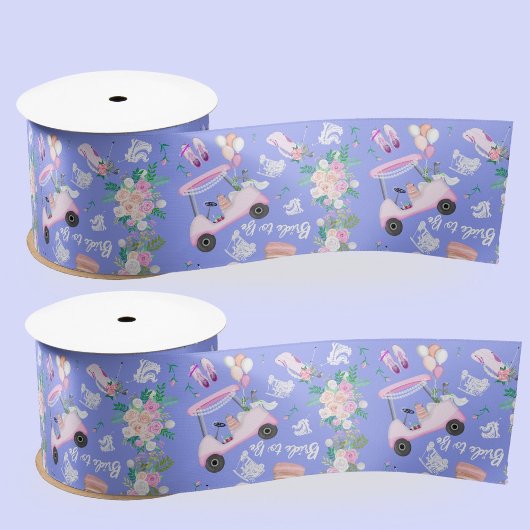 Ruban En Satin Motif sans couture pour enterrement de vie de jeun