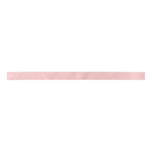 Ruban En Satin Motif transparent rose et blanc (Devant)