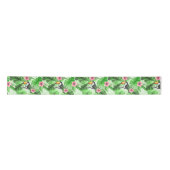 Ruban En Satin Motif tropical avec toucan (Devant)
