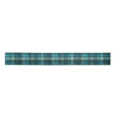 Ruban En Satin Motif turquoise vibrant et moderne de plaid (Devant)